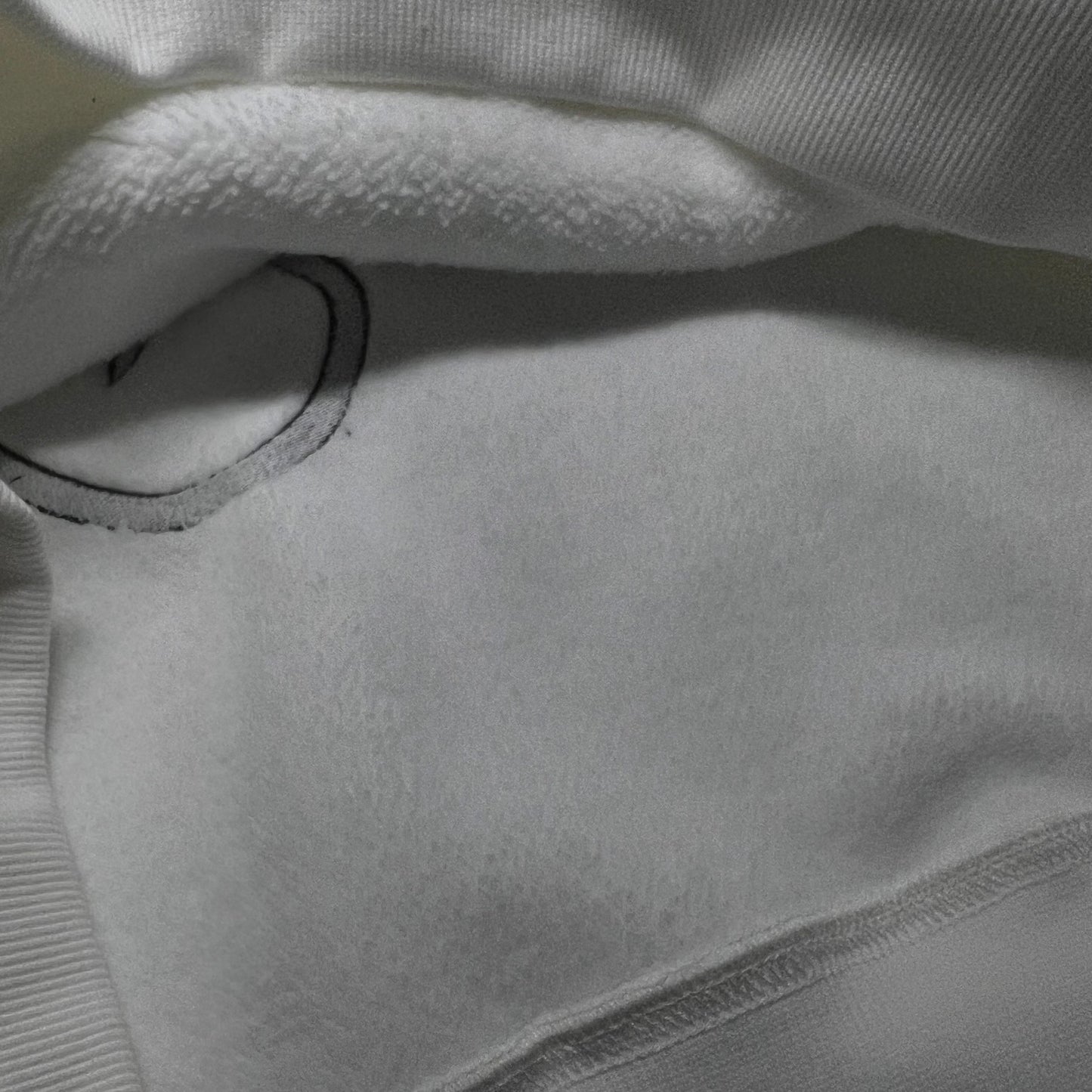 Close-up of a white fabric texture